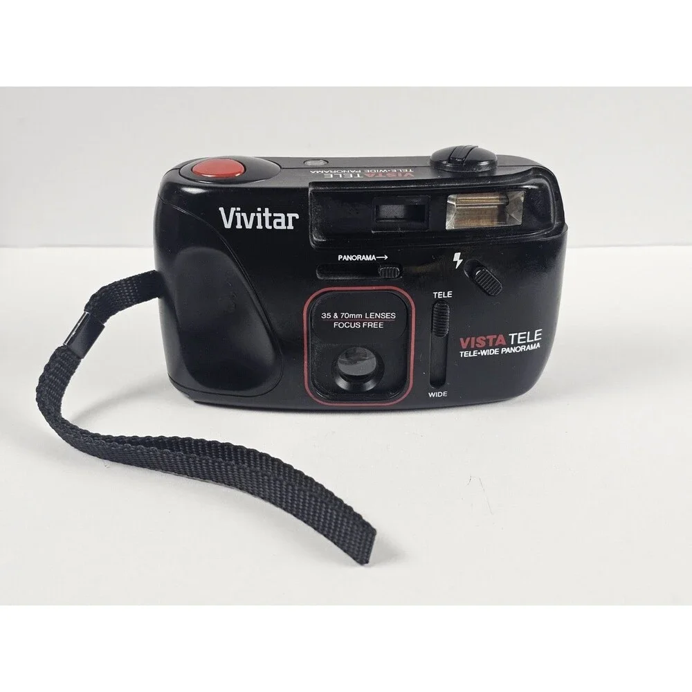 Vivitar Vista Tele Tele-Wide Panorama 35mm Film Camera – Tested & Working